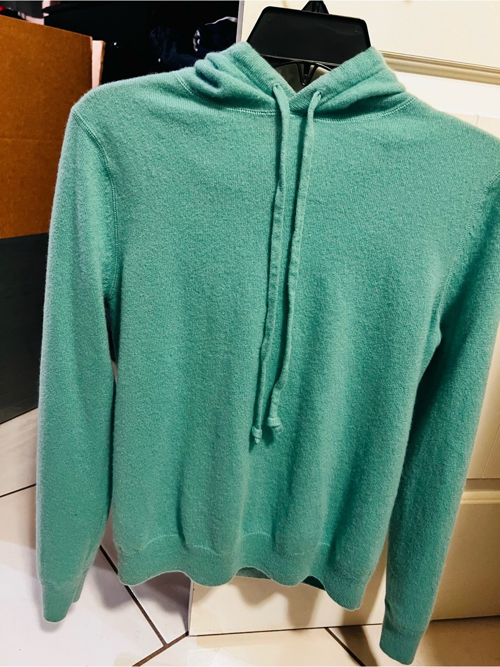 Ralph Lauren Teal Hooded Crew-Neck Sweater